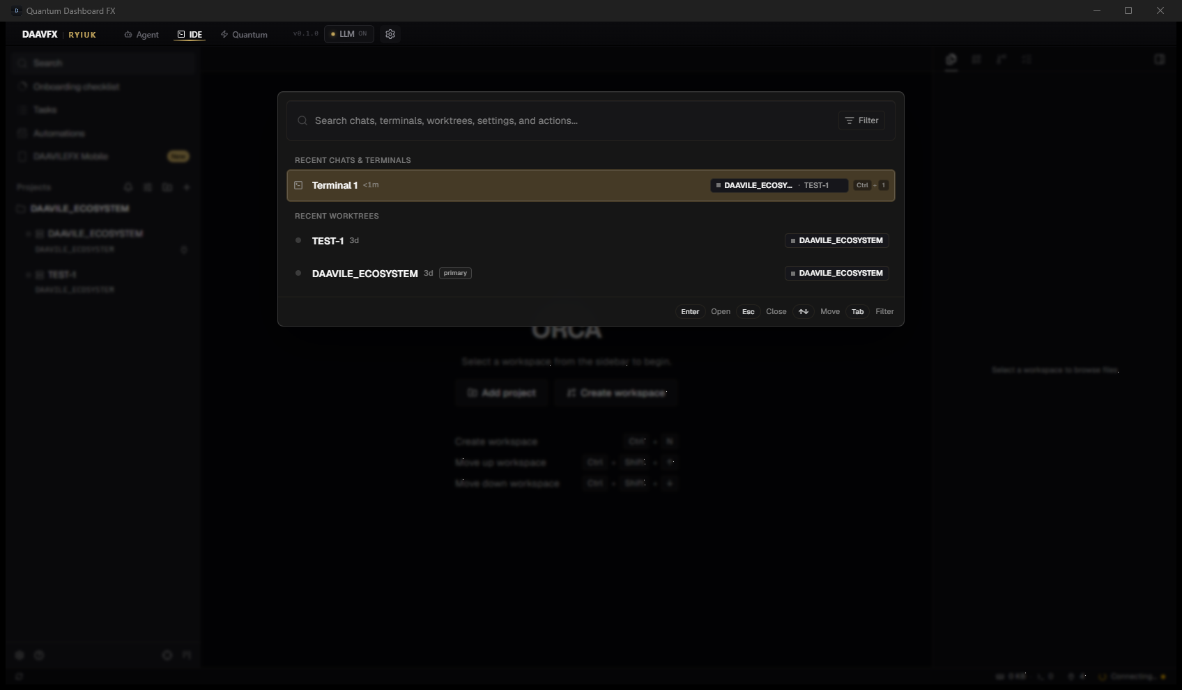 Quantum Dashboard FX - engine commands